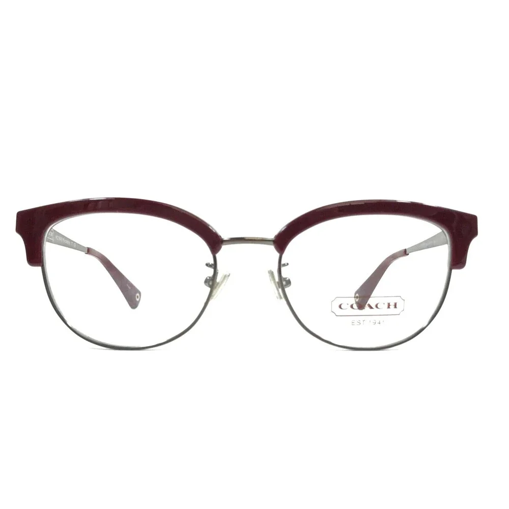 Coach Eyeglasses Frames HC5040 Nicolette 9137 Dark Silver/Garnet 49-18-135